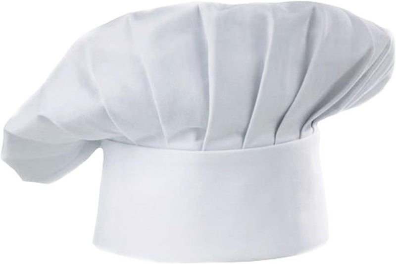 Hyzrz Chef Hat Adult Adjustable Elastic Baker Kitchen Cooking Chef Cap - Image 2
